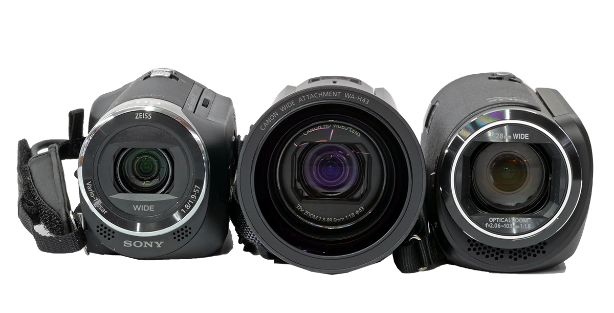 Amatérský segment - zleva: Sony, Canon, Panasonic...