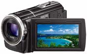 Sony PJ10: reproduktorky na rámu LCD (Kliknutí zvětší)