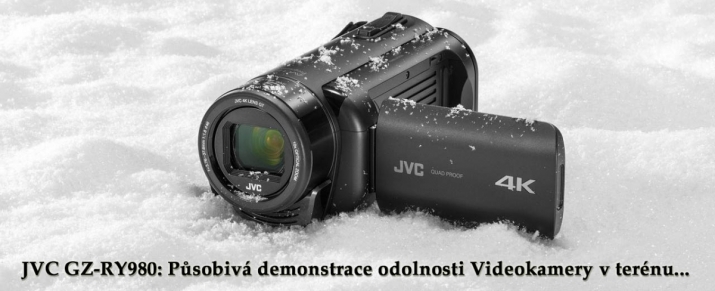 Působivý obrázek odolnosti 4K-modelu JVC GZ-RY980