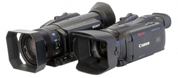 Videokamery Sony FDR-AX700 a Canon HF G50... Videokamery Sony FDR-AX700 a Canon HF G50...