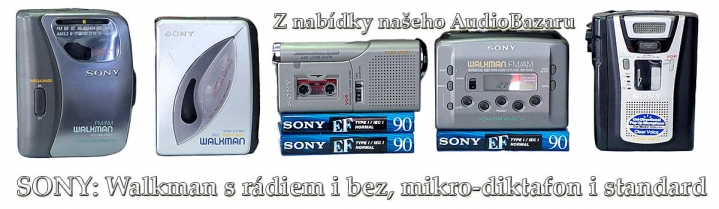 Z nabídky osobních kazetových přehrávačů od Sony... Z nabídky osobních kazetových přehrávačů od Sony...