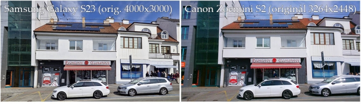 Fotky z pamětí přístrojů: Mobil S-GS23 vs. Zoemini S2