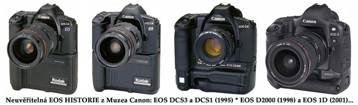 Muzeální historie Canon od fenoménu EOS: první modely