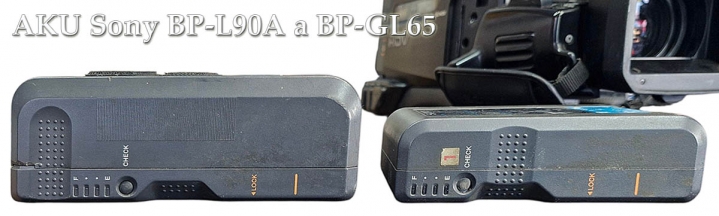 OBŘÍ akumulátory Sony BP-L90A a BP-GL65 jsou IN...