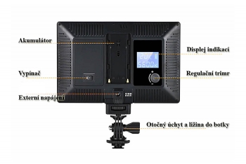 Velký LED-panel se 116 LED-diodami a VÝKONEM... Velký LED-panel se 116 LED-diodami a VÝKONEM...