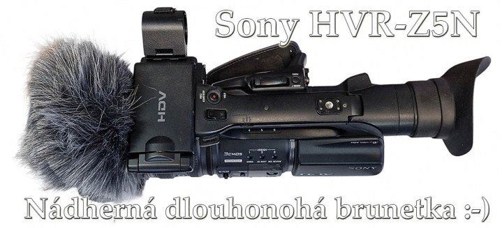 Krásná profesionální Videokamera Sony HVR-Z5N shora