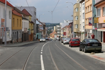 Minská ulice po rekonstrukci v roce 2016...