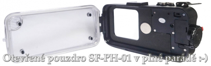 Otevřené pouzdro SEA FROGS SF-PH-01 v plné polní...