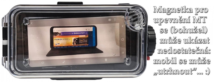 Magnetická úchytka bez další aretace není dokonalá...