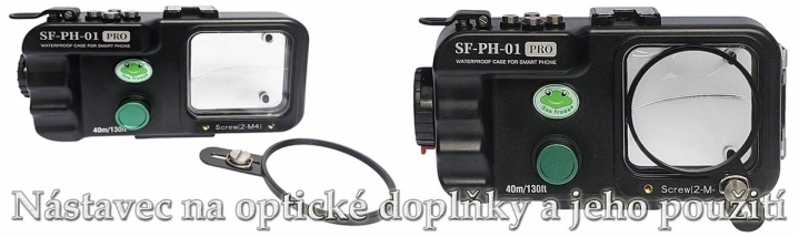 N8stavec pro optické doplňky a dva otvory k montáži...