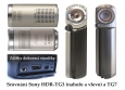 Dvě z mnoha kartových miniatur: Sony HDR-TG3 a TG7 Dvě z mnoha kartových miniatur: Sony HDR-TG3 a TG7